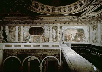 St. Sebastian before the Emperor, His Martyrdom and Three Sibyls, Frescos from the Gallery